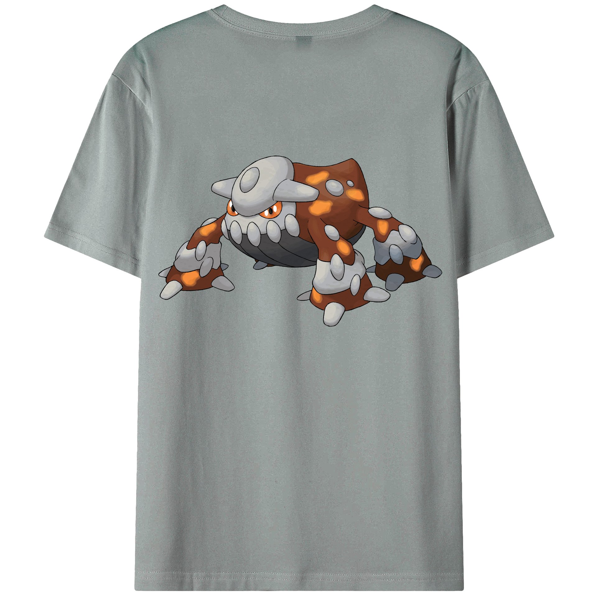 （画像用） ポケットモンスター Pokémon 綿100％ メンズ半袖Tシャツ（バックプリント） 通気性